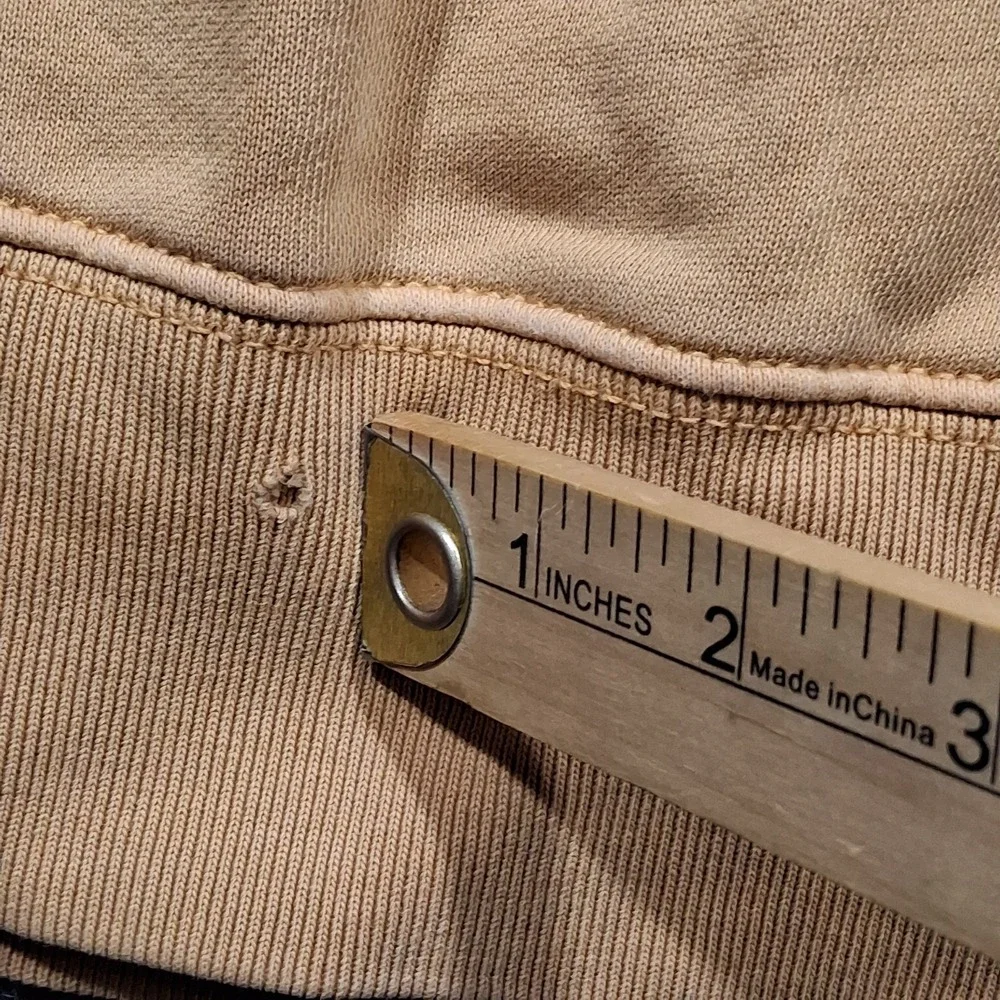 Y2K J. Crew‎ Garment-dyed french terry crewneck sweatshirt Camel  Mens MT - Picture 10 of 14